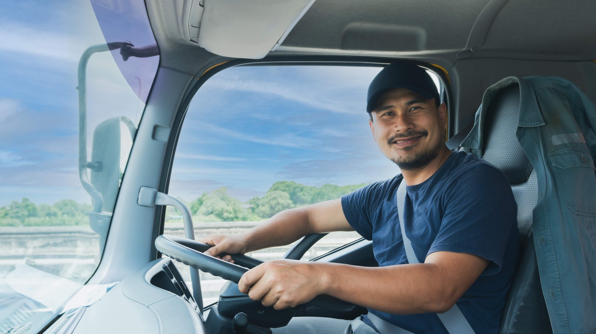 Male truck driver
