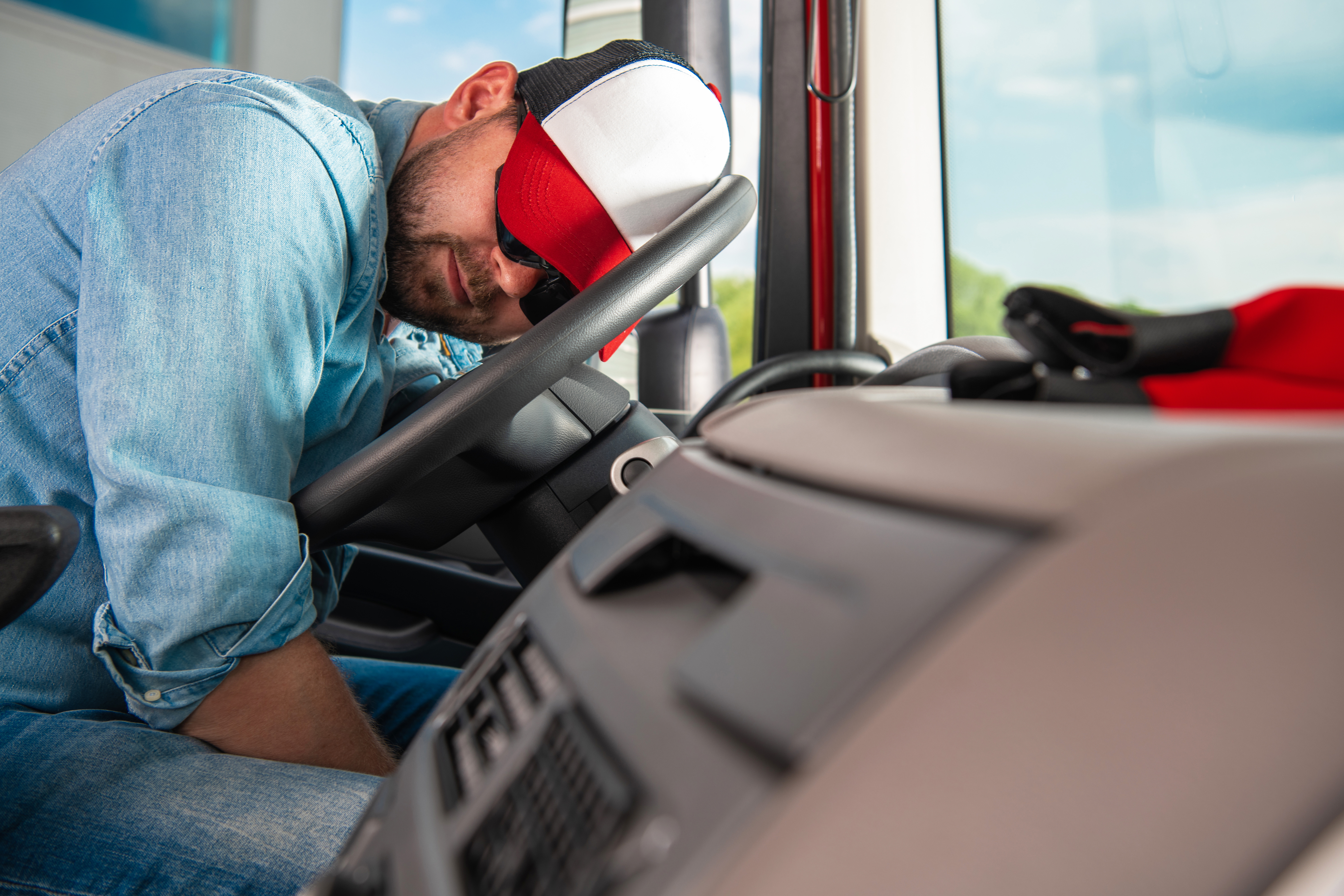 Fatigued truck driver US Fatigued truck driver US